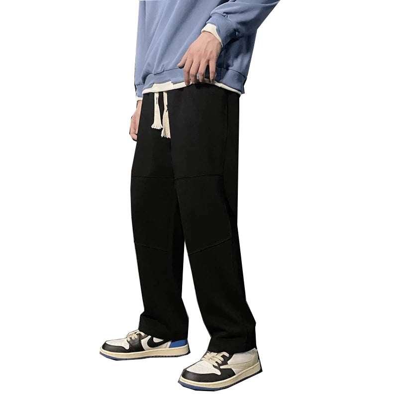 Men's White Workwear Oversized Casual Straight Pants Wide-Leg for Office Outfits Business Travel Comfort Weekend Everyday