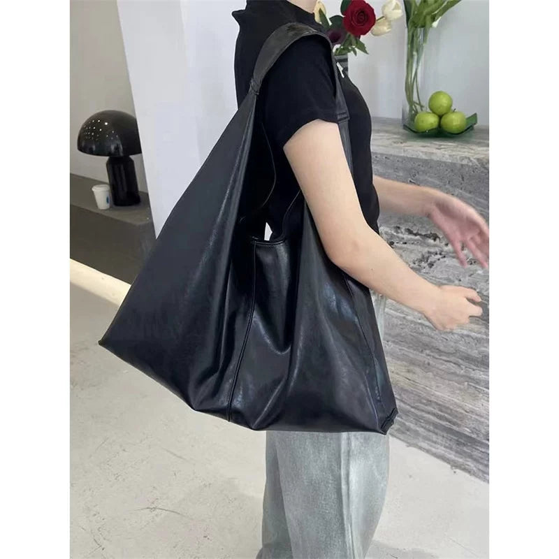 Women's Large-Capacity Relaxed Tote Bag Shoulder Crossbody Purse Work and Travel Office