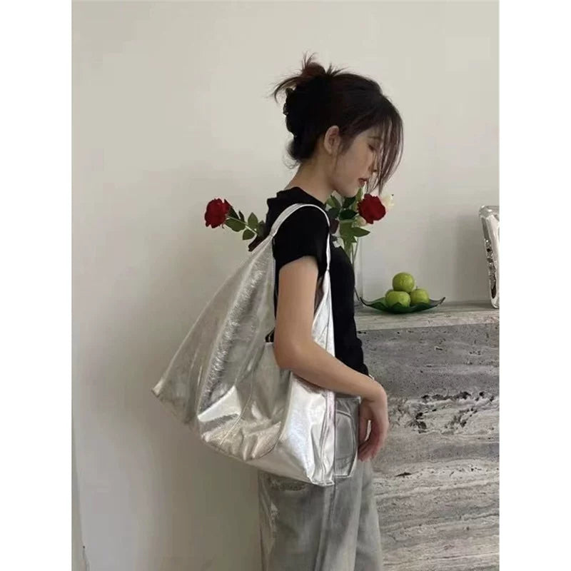 Women's Large-Capacity Relaxed Tote Bag Shoulder Crossbody Purse Work and Travel Office