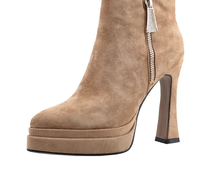 Khaki (unlined) / EU 34