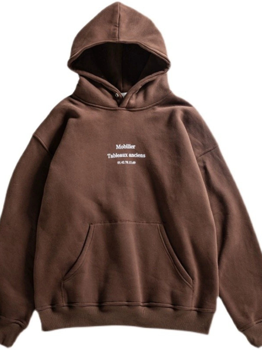 Men's Cotton Oversized Casual Hoodie Sweatshirt for Layering in Spring Streetwear Fall Travel and Weekend Everyday