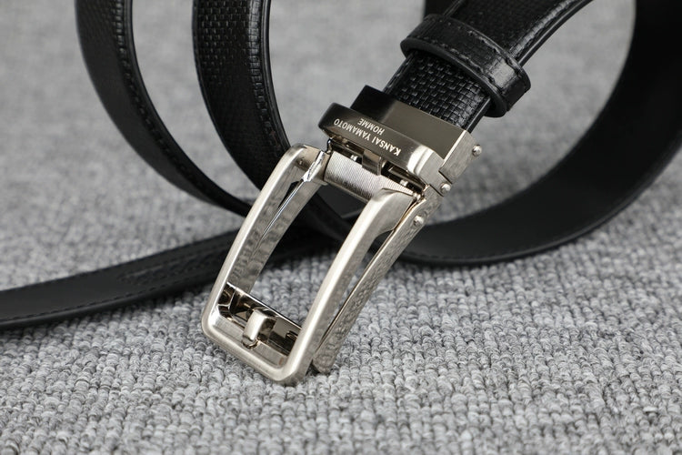 Women's Automatic Buckle Commute Black Office Leather Workwear Waist Belt for Date Night Gift Party Designer Everyday Vacation