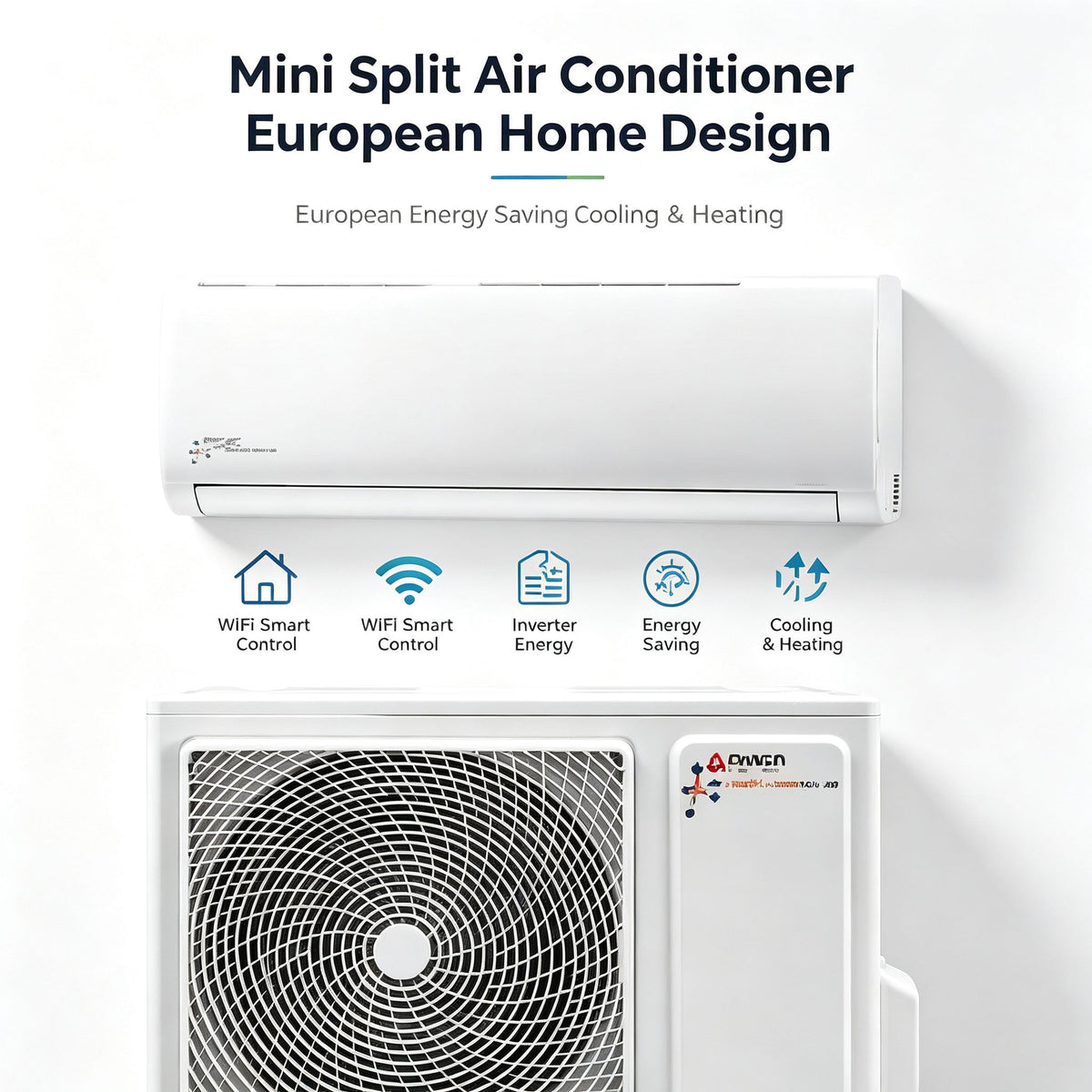 AC Smart WiFi R32 Inverter Split Air Contioner Ductless Mini Split Air Conditioner