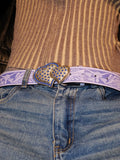 Women's Y2k Subculture Streetwear Embossed Heart Hip-hop Waist Belt Gift Designer