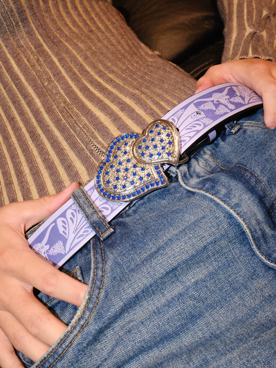 Women's Y2k Subculture Streetwear Embossed Heart Hip-hop Waist Belt Gift Designer