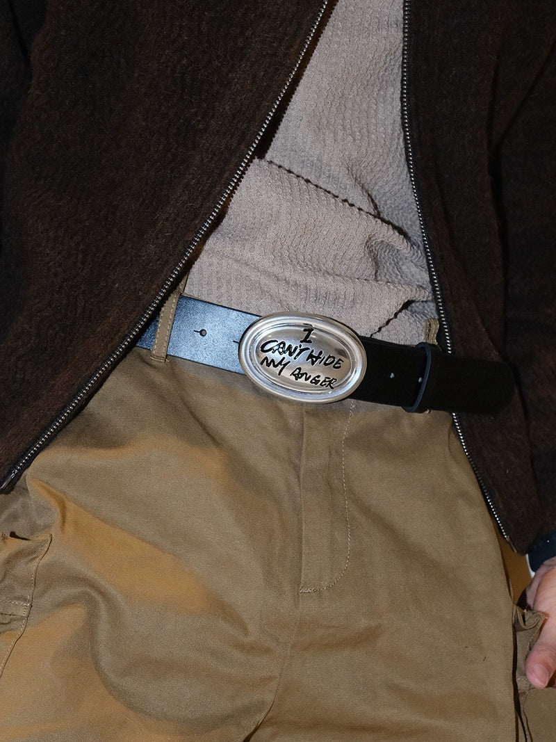 Women's Punk Subculture Streetwear Oxidized Leather Waist Belt for Date Night Gift Party Versatile Designer Office Everyday