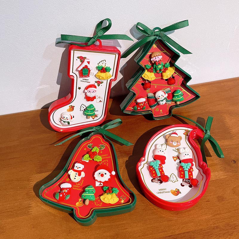 Christmas Ring Set, Santa, Snowman and Reindeer Rings, 8-Piece Assorted Holiday Party Favor Pack, Stocking Stuffers and Gift Exchange Present for Kids and Adult