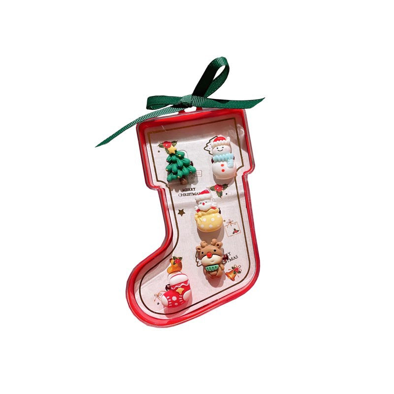 Christmas Ring Set, Santa, Snowman and Reindeer Rings, 8-Piece Assorted Holiday Party Favor Pack, Stocking Stuffers and Gift Exchange Present for Kids and Adult