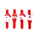 LED Santa Slap Bracelet, Light-Up Christmas Party Favor and Fun Holiday Gift for Kids