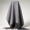 Women's Fall Winter Thickened Fleece-Lined Knit Shawl for Office and Travel Evening Gift Holiday Gift
