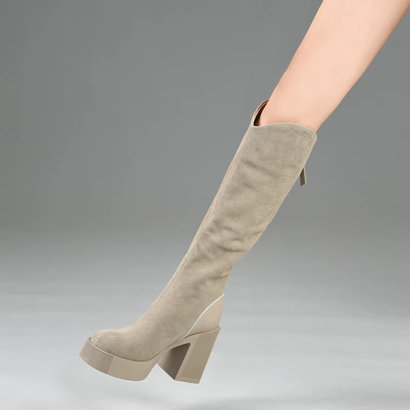 Khaki (fleece lining) / EU 34