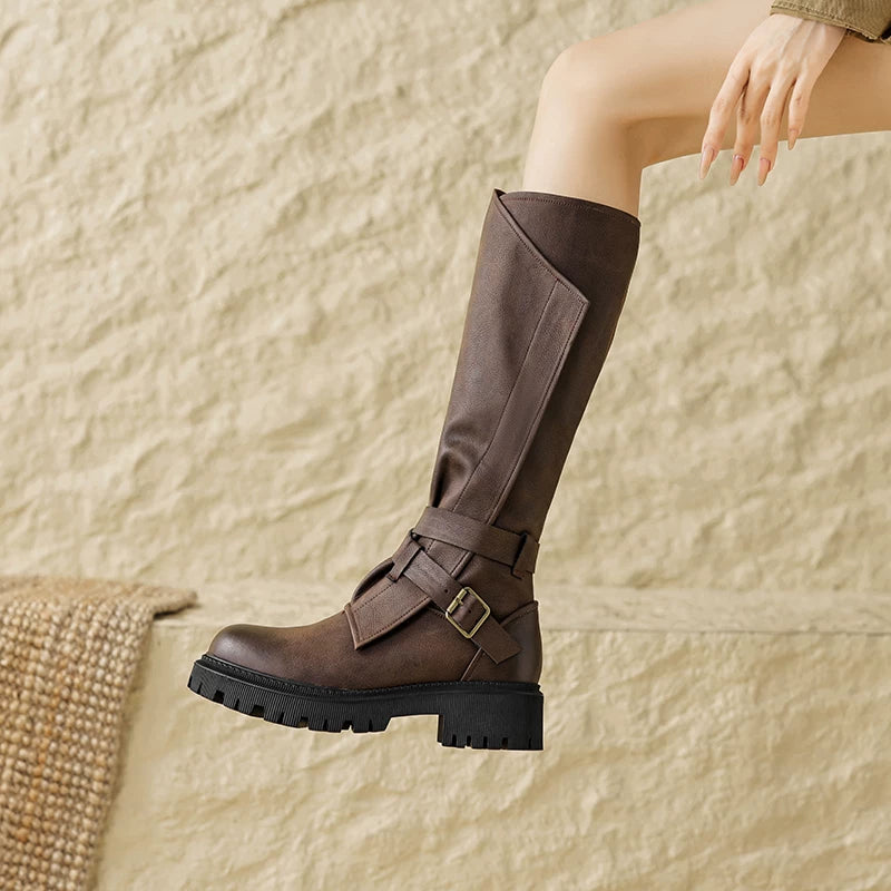 Dark Brown unlined / EU 34