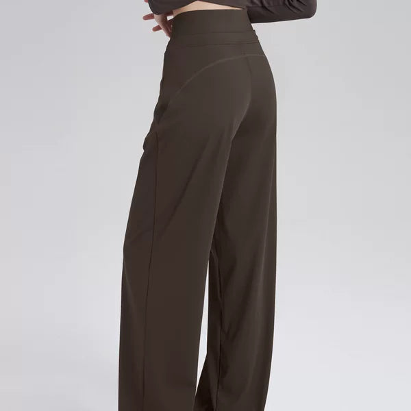 Women's Fall Winter Draped Slim-fit Yoga Leggings High-waisted Stretch Gym Travel Everyday Slimming Weekend
