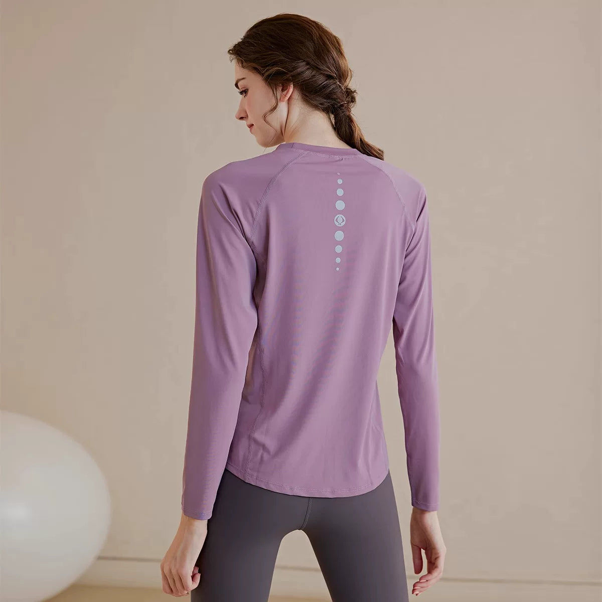 Women's Fall Winter Breathable Oversized Slim-fit Long Sleeve Yoga Top Stretch Training Gym Top Leggings Travel Everyday Slimming Weekend