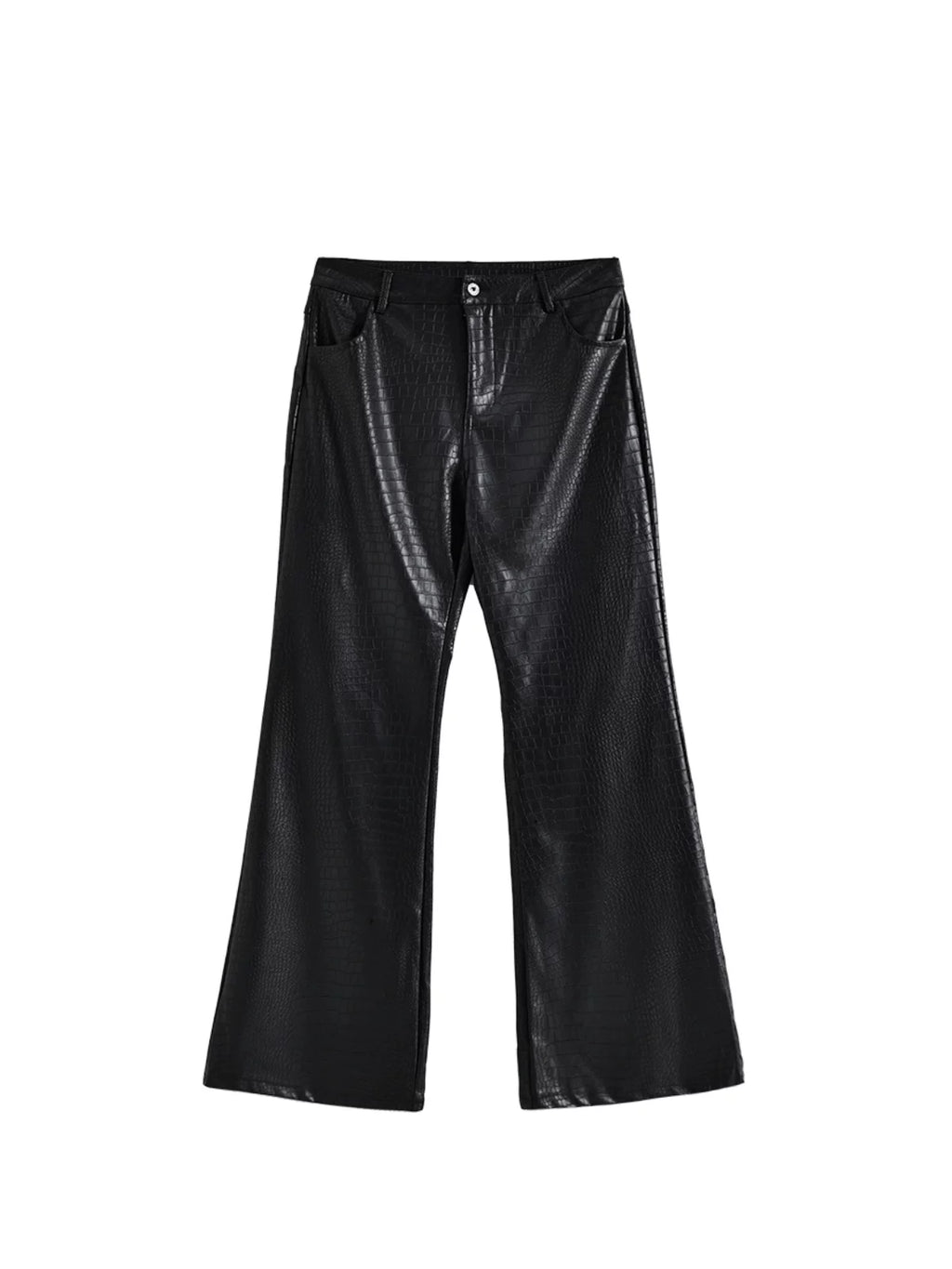 Women's Winter High-waist Oversized Slim-fit Leather-look Pants for Office Outfits Business Casual Work Slimming Travel Comfort Weekend