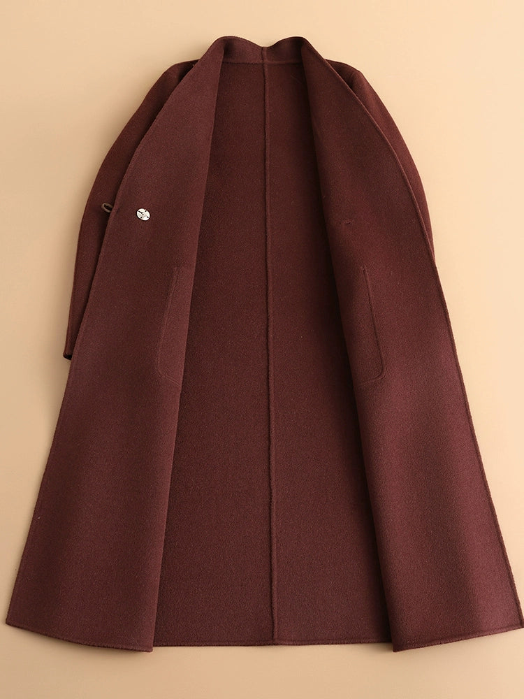 Women's Fall Winter Longline Petite Midi Coat for Cold Weather Travel Office Spring Holiday