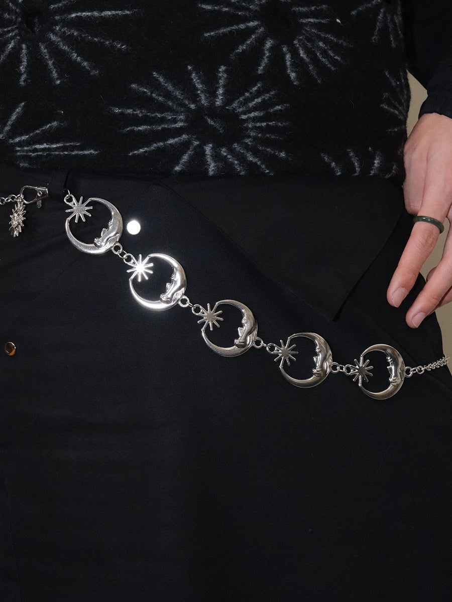 Women's Streetwear Star Waist Chain Pants Jeans Belt Gift Party Everyday Seasonal Look Office Vacation