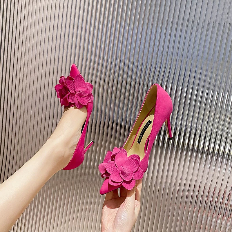 Pointed Toe Stiletto Pumps for Women