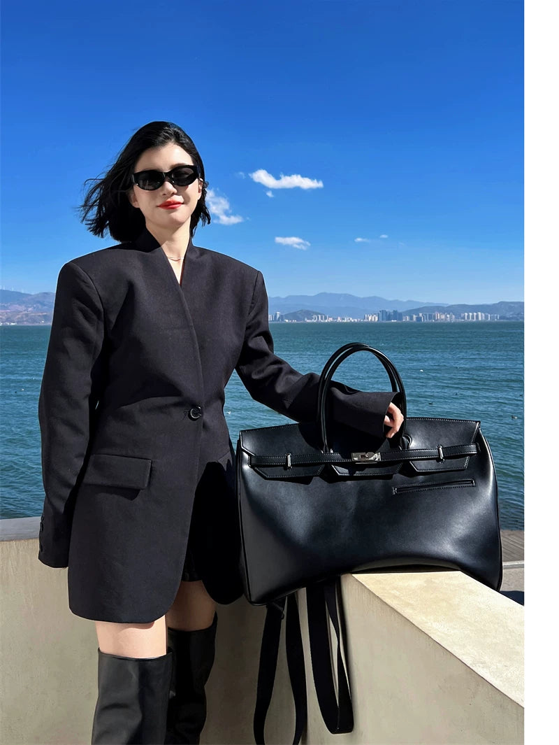 Women's Large-capacity Soft Office Workwear Tote Bag Shoulder Crossbody Purse Work Travel Everyday Purse