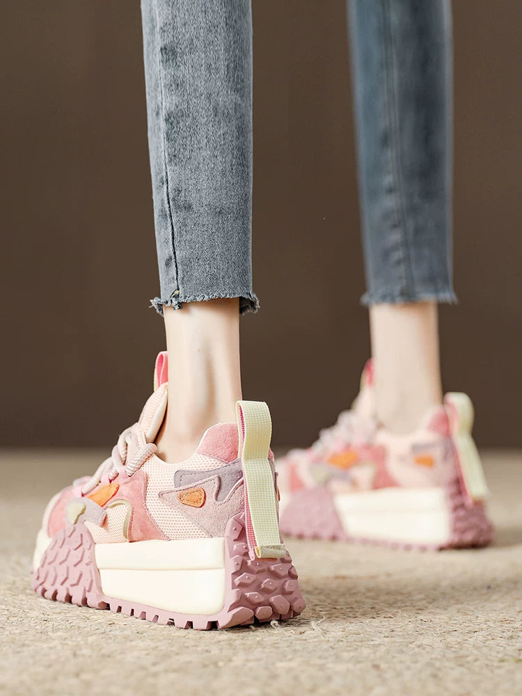 Chunky Sole Korean-style Dad Sneakers for Women