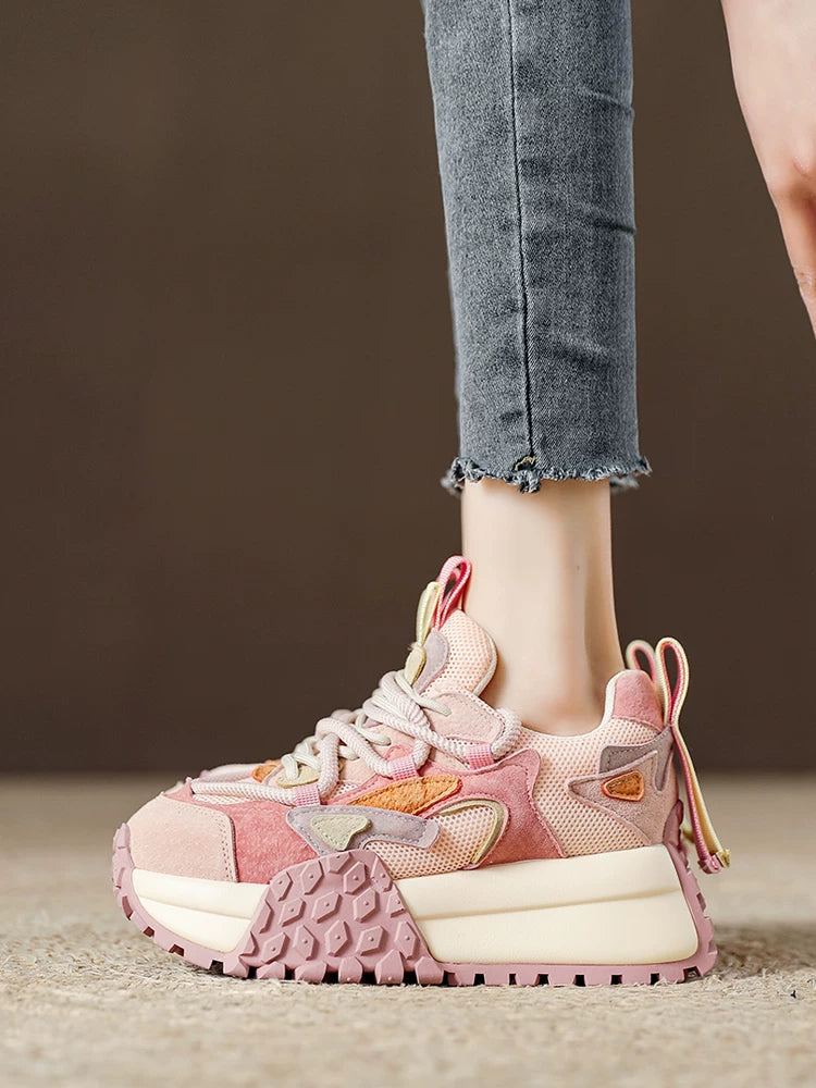 Chunky Sole Korean-style Dad Sneakers for Women