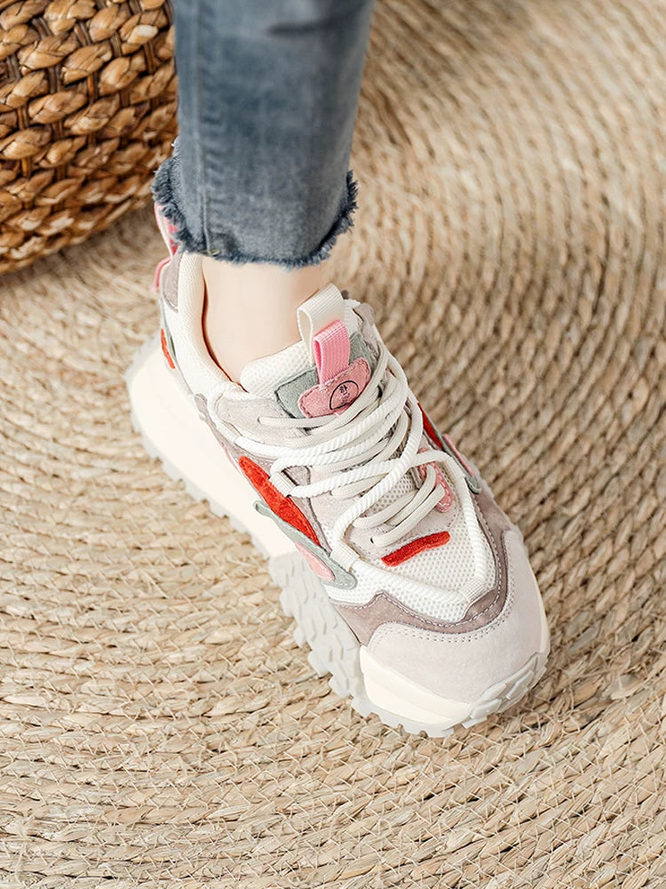 Chunky Sole Korean-style Dad Sneakers for Women