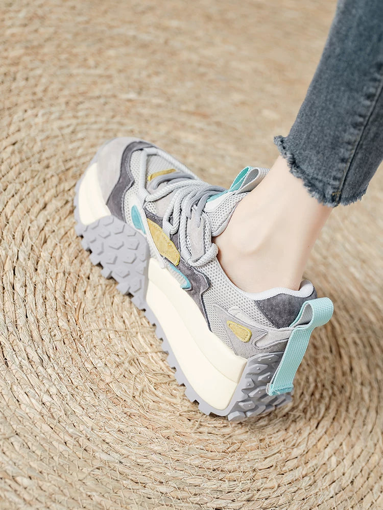 Chunky Sole Korean-style Dad Sneakers for Women