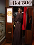 Women's Slim-Waist A-Line Maxi Long Sleeve Party Evening Dress Formal Midi Dress for Black Tie Wedding Guest Cocktail Prom Date Night