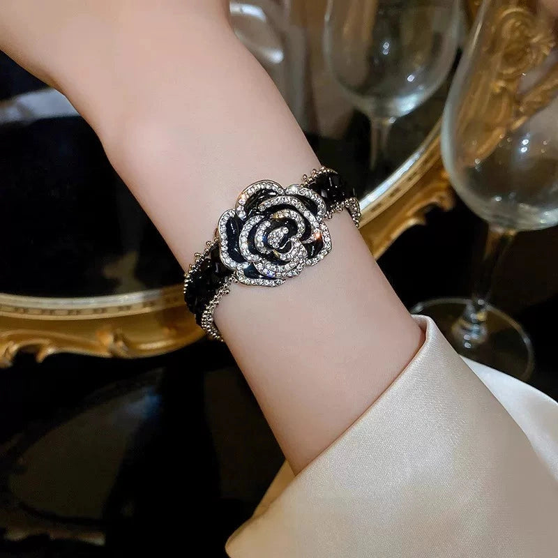Floral cuff bracelet by Yoshan, detail view 2