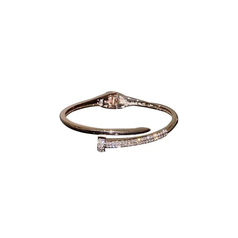 Crystal cuff bracelet by Yoshan, detail view 5