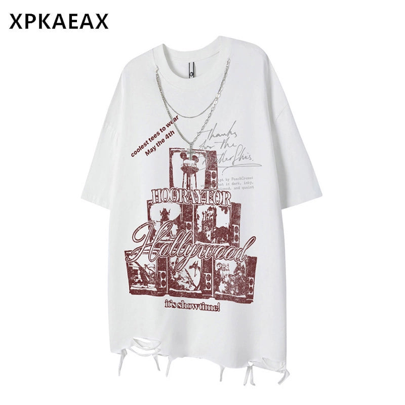 Women's Cropped Dark T-Shirt Casual Tee for Date Night Streetwear Everyday Wear Summer Weekend