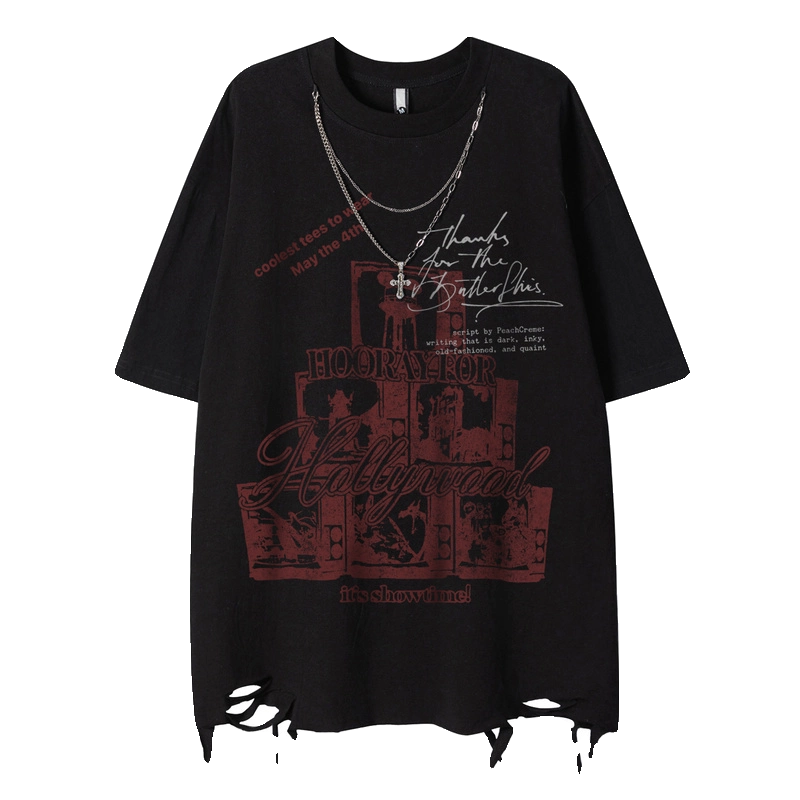 Women's Cropped Dark T-Shirt Casual Tee for Date Night Streetwear Everyday Wear Summer Weekend