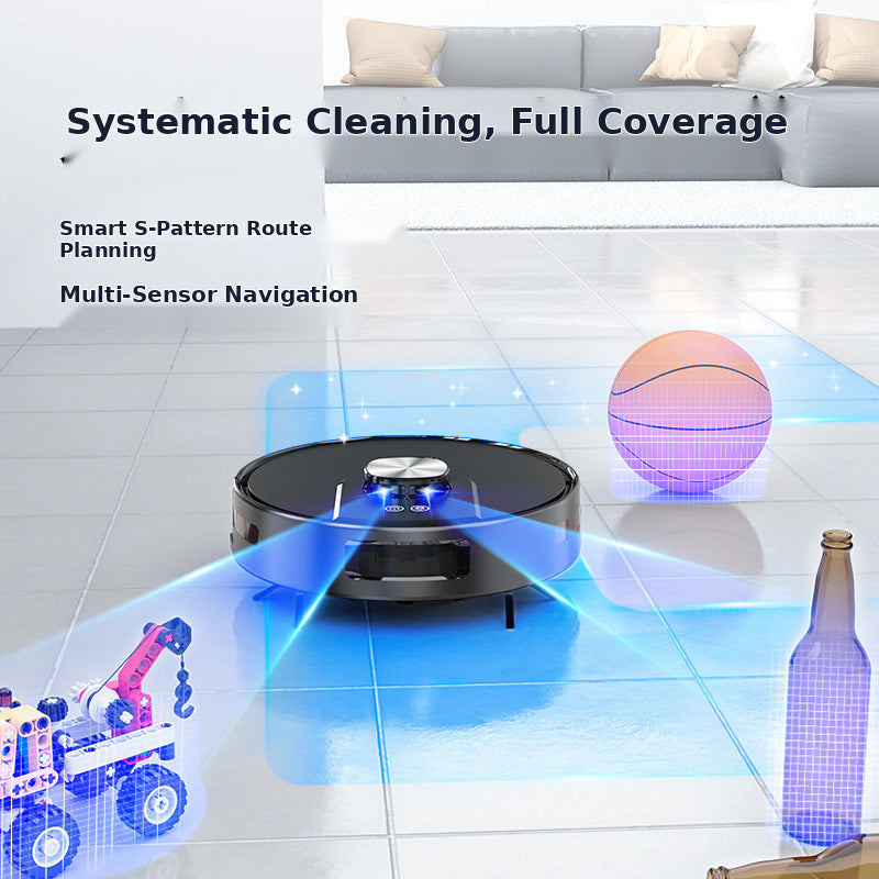 V2 LDS Laser Robot Vacuum and Mop with Smart Mapping for Hard Floors and Low Pile Carpet