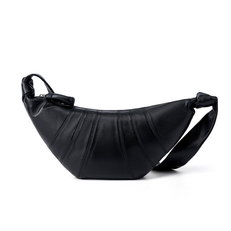 Women's Leather Dumpling Bag Crossbody Purse for Travel and Sightseeing Everyday Casual Streetwear Date Night Office