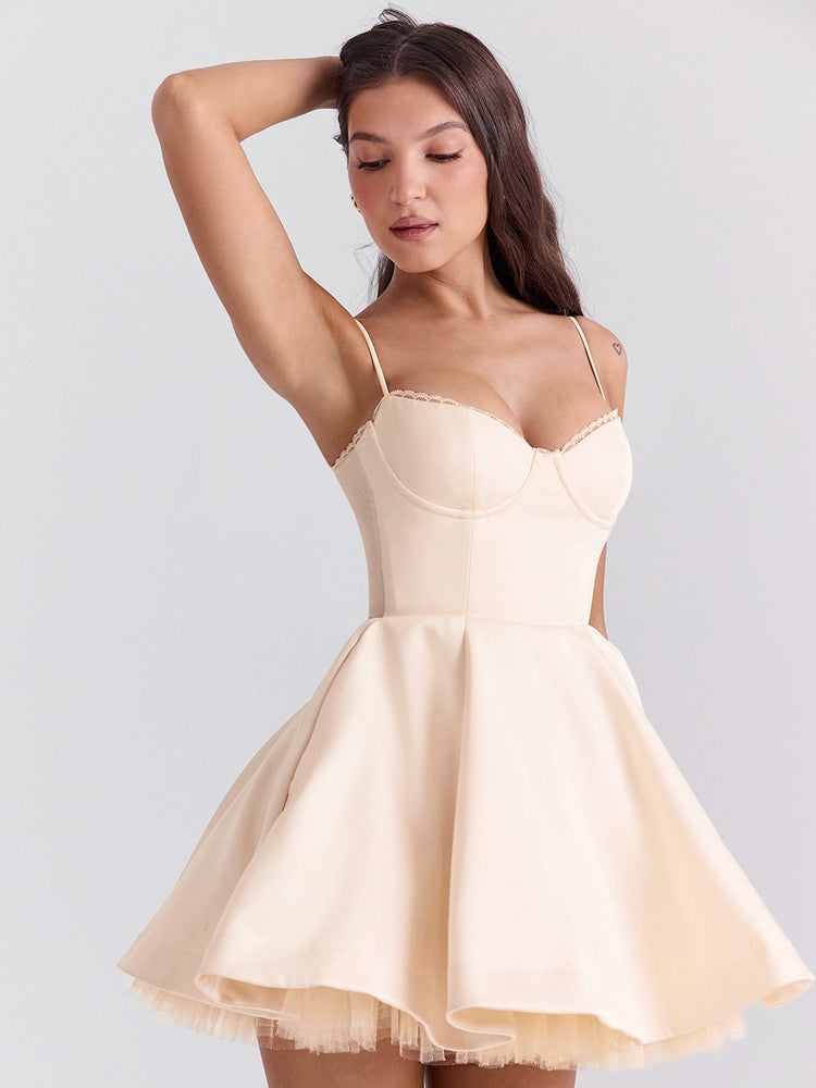 Women's Slim-Waist A-Line Retro Evening Dress Formal Midi Dress for Black Tie Wedding Guest Cocktail Party Prom Date Night