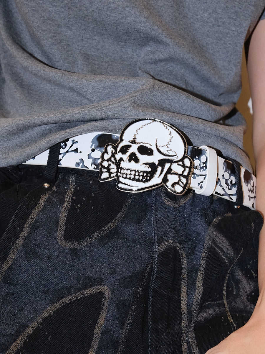 Women's Y2k Punk Rock Gothic Subculture Streetwear Skull Waist Belt Gift Designer