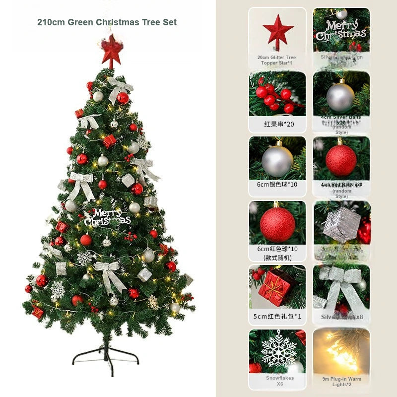 210 cm iron-stand tree set