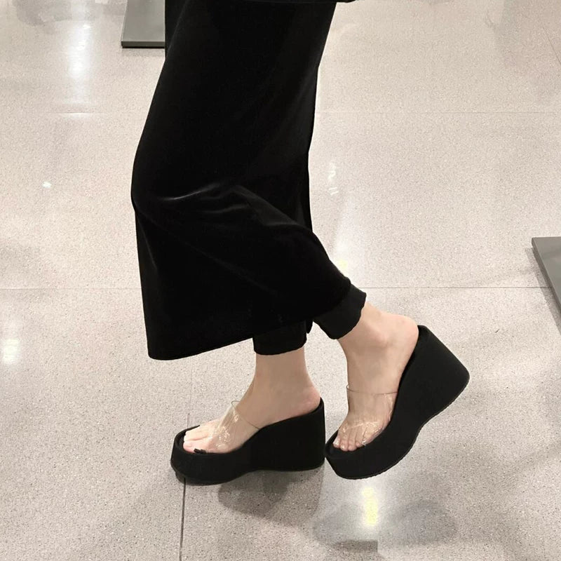 Black - mule sandals photo