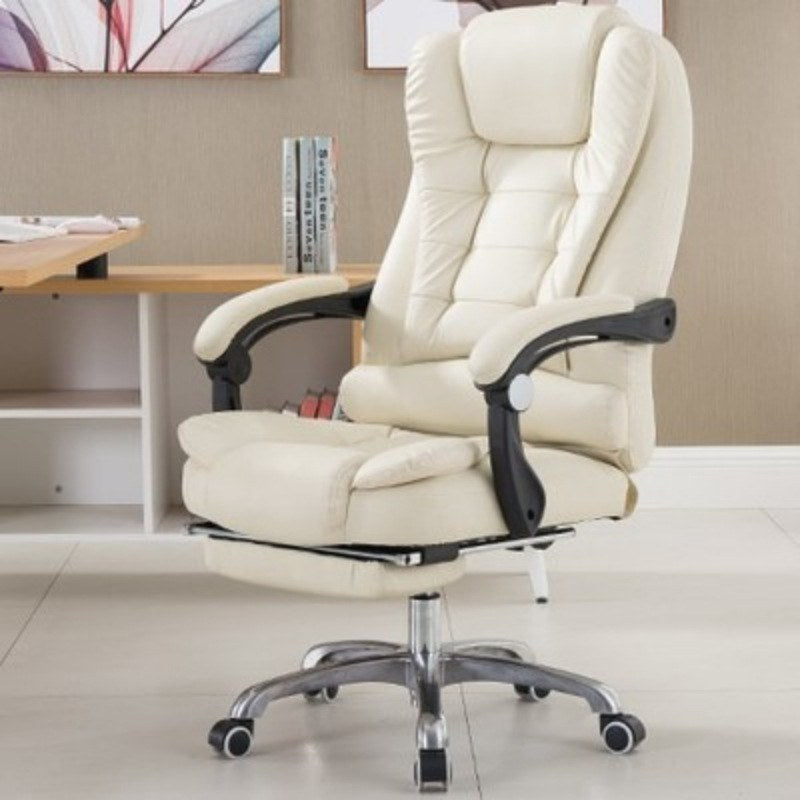 JY 09 Black Reclining Gaming Chair with Footrest for Home Office Study Desk and Long Sitting Sessions