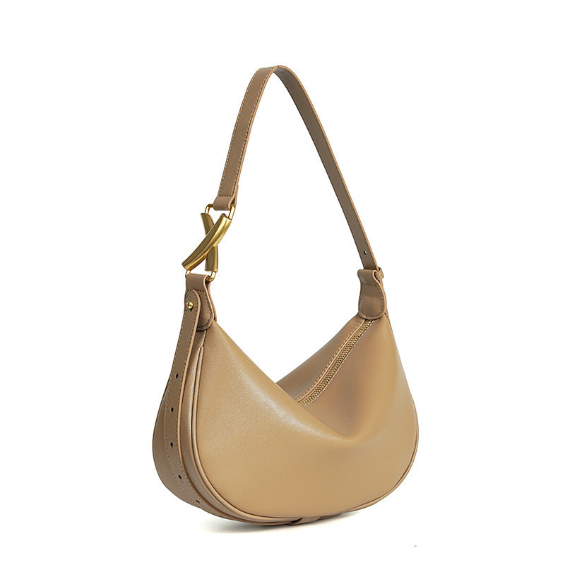 Women's Large-capacity Leather Dumpling Bag Crossbody Purse for Travel and Sightseeing Everyday Casual Streetwear Premium Date Night Office