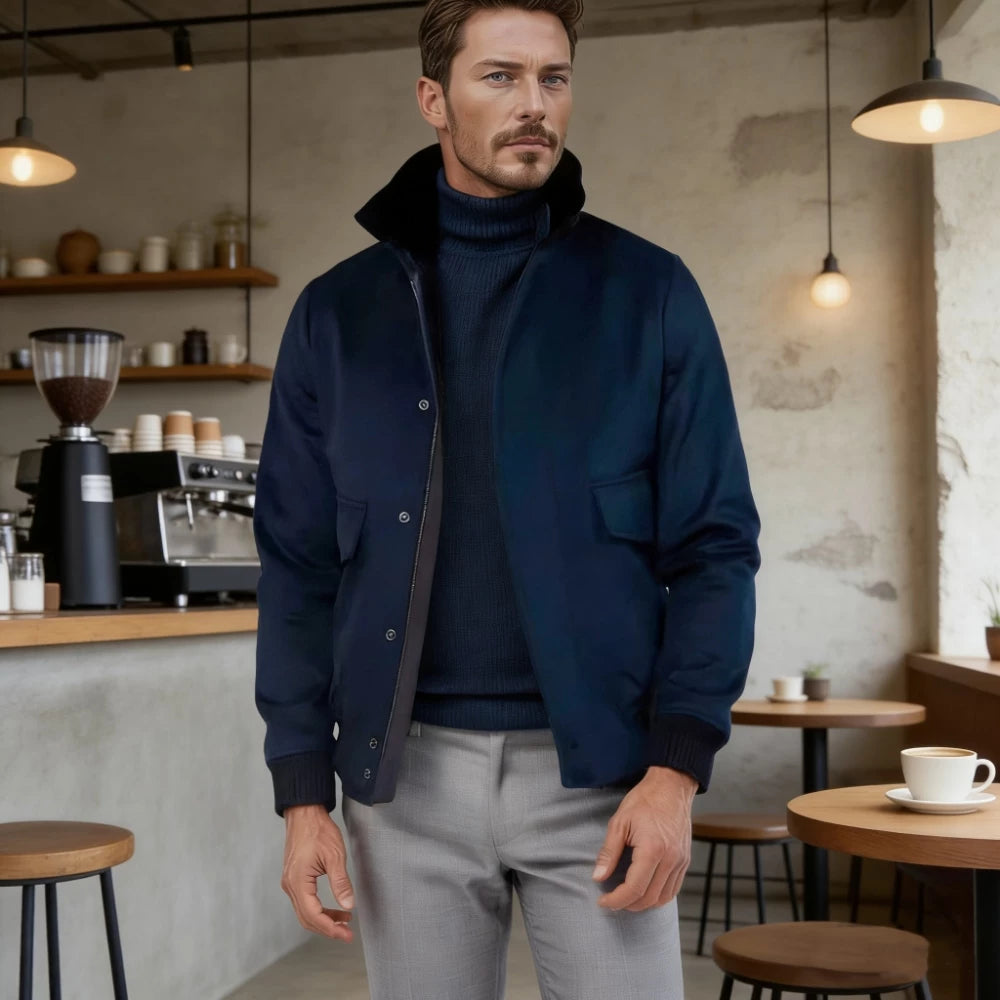 Men's Plush Jacket Casual Coat Fall Winter Outerwear Coat Everyday Fashion Style for Men