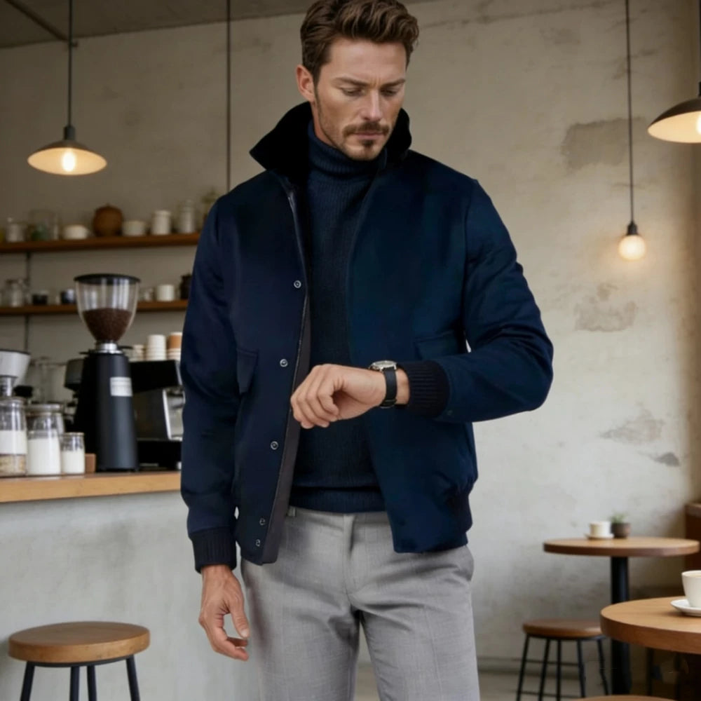 Men's Plush Jacket Casual Coat Fall Winter Outerwear Coat Everyday Fashion Style for Men