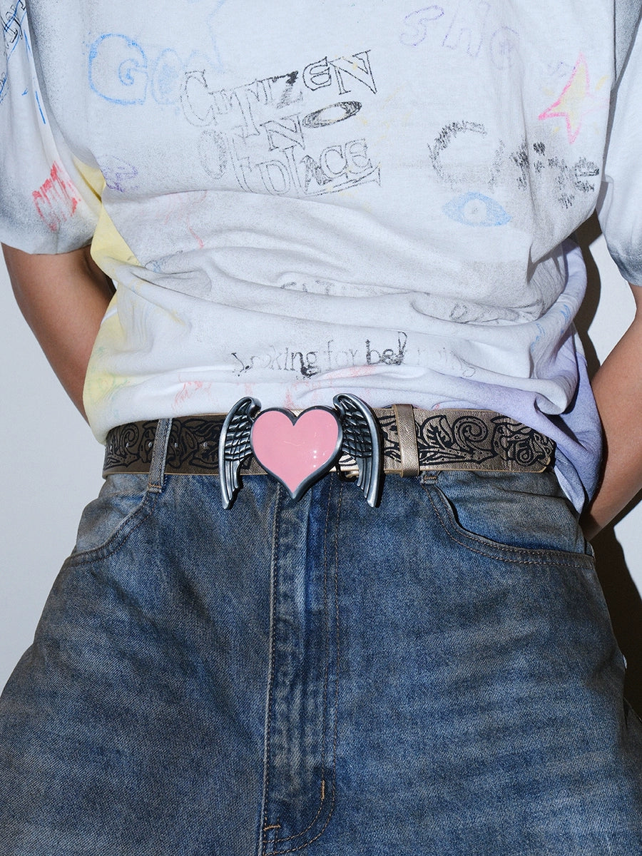 Women's Y2k Rock Subculture Heart Metal Hip-hop Everyday Jeans Belt for Date Night Gift Party Designer Office Vacation