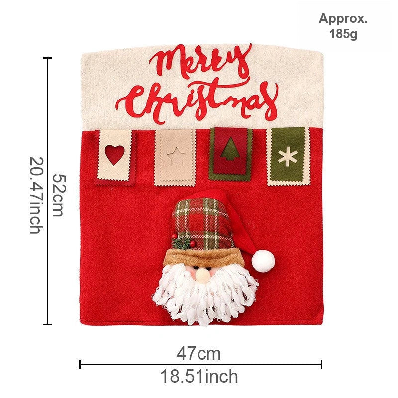 English-print chair cover Santa