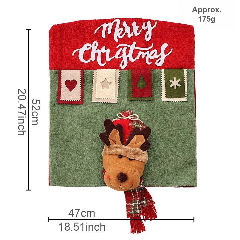 English-print chair cover Reindeer