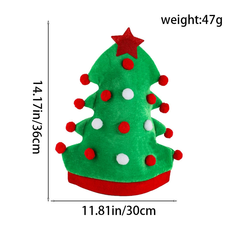 Elf Tipped Christmas Hat with Bells, Fun Holiday Costume Accessory for Parties and Seasonal Photos