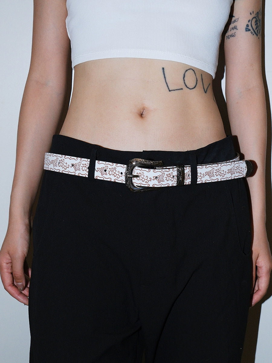 Women's Streetwear Embossed Baroque Boho White Retro Waist Belt Gift Party Designer Office