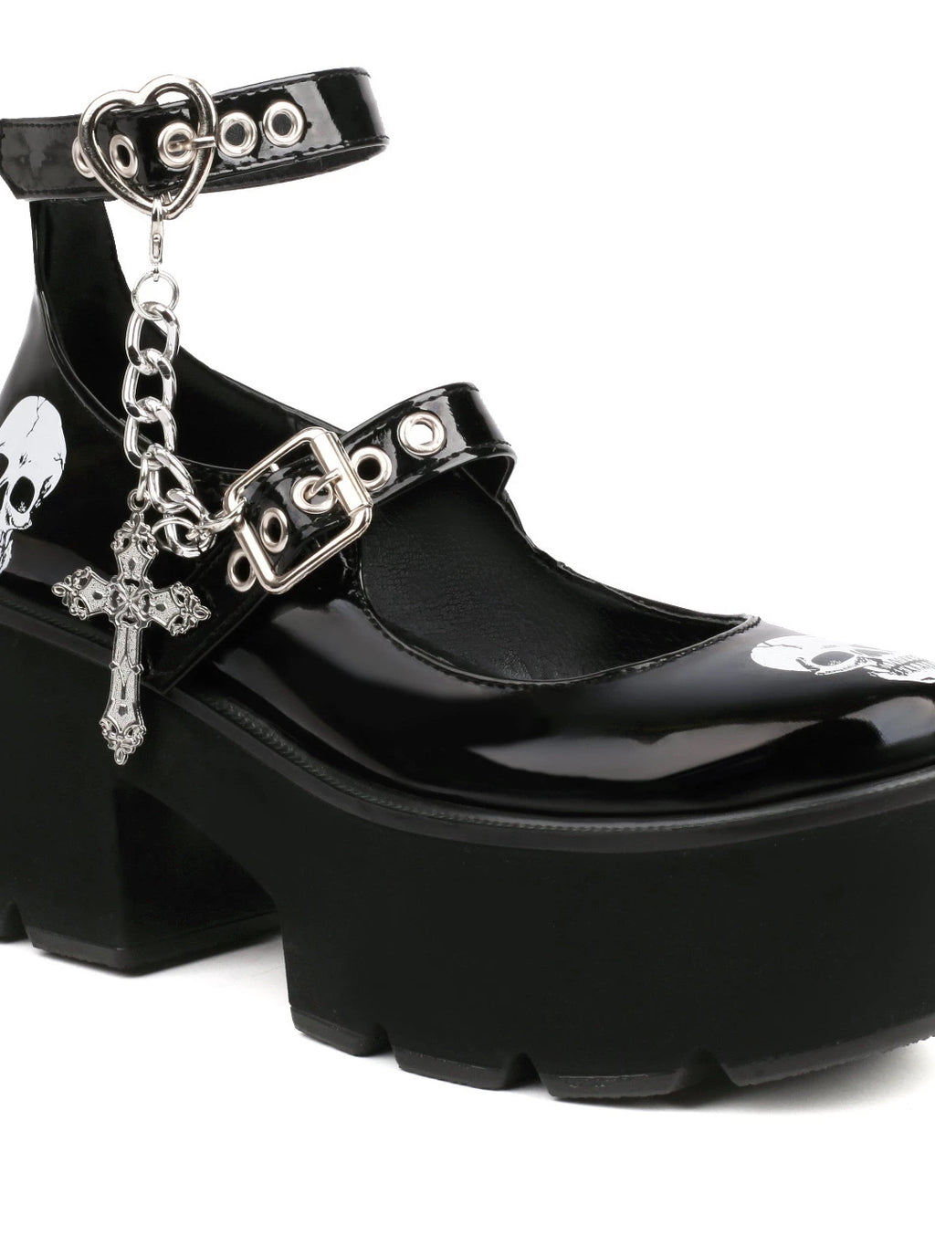 Women's Cross Chunky Sole Plus Size Dark Mary Jane Pumps Strap Dress Heels for Office Outfits Wedding Guest Cocktail Party Work and Travel Everyday