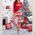 Camo Print Christmas Pajama Set for Women, Long Sleeve Holiday Sleepwear and Casual Home Loungewear