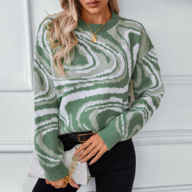 Women's Fall Winter Fuzzy Sweater Knit Pullover Top Office Everyday Lightweight Wear